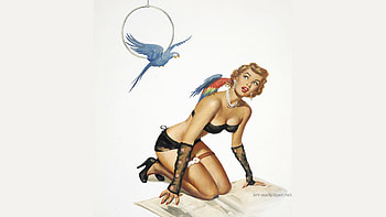 Pin-Up-Girls-Paintings-Art--.jpg (1920Ã1080) | Pin Up Art | Pinterest | Girl paintings HD wallpaper
